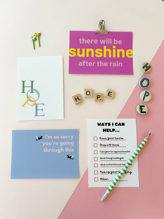 Rethinking cancer greetings cards
