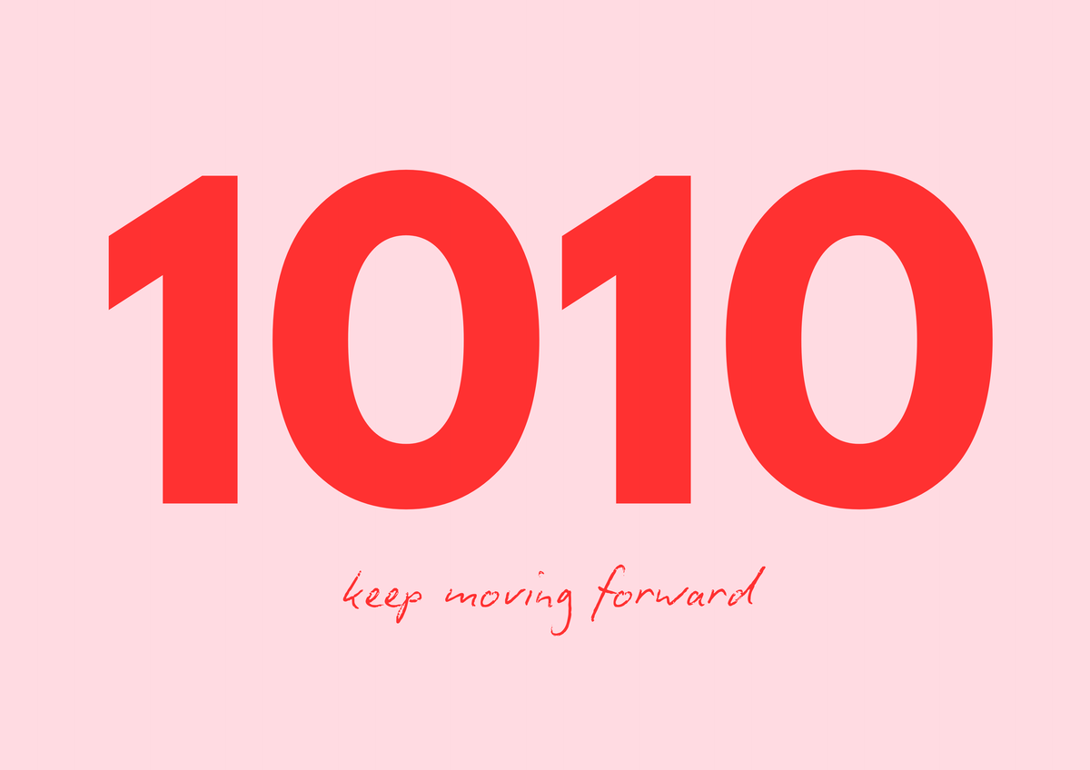 1010 Angel Time Wall Art Print | Keep moving forward