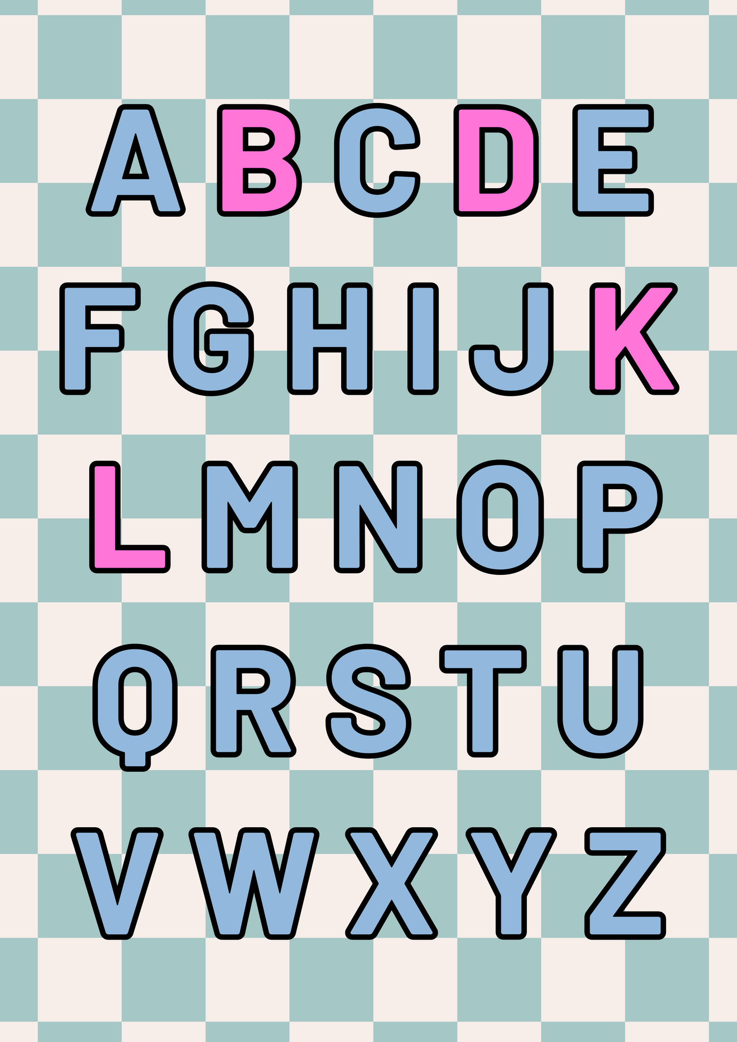 Personalised Family Alphabet