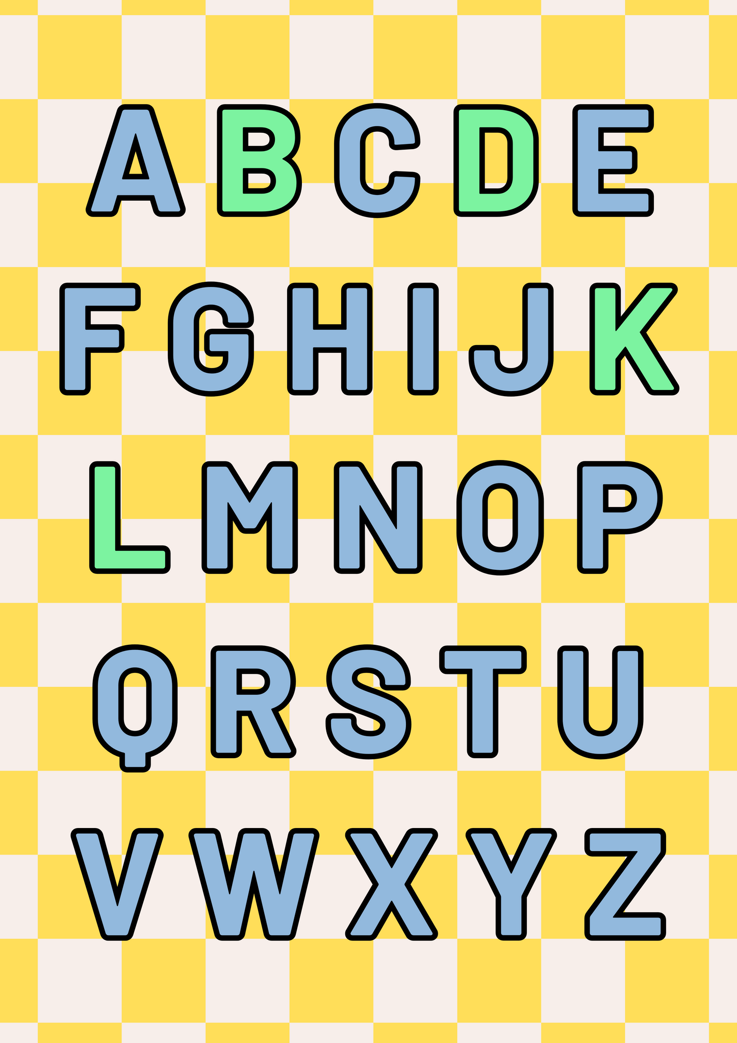 Personalised Family Alphabet