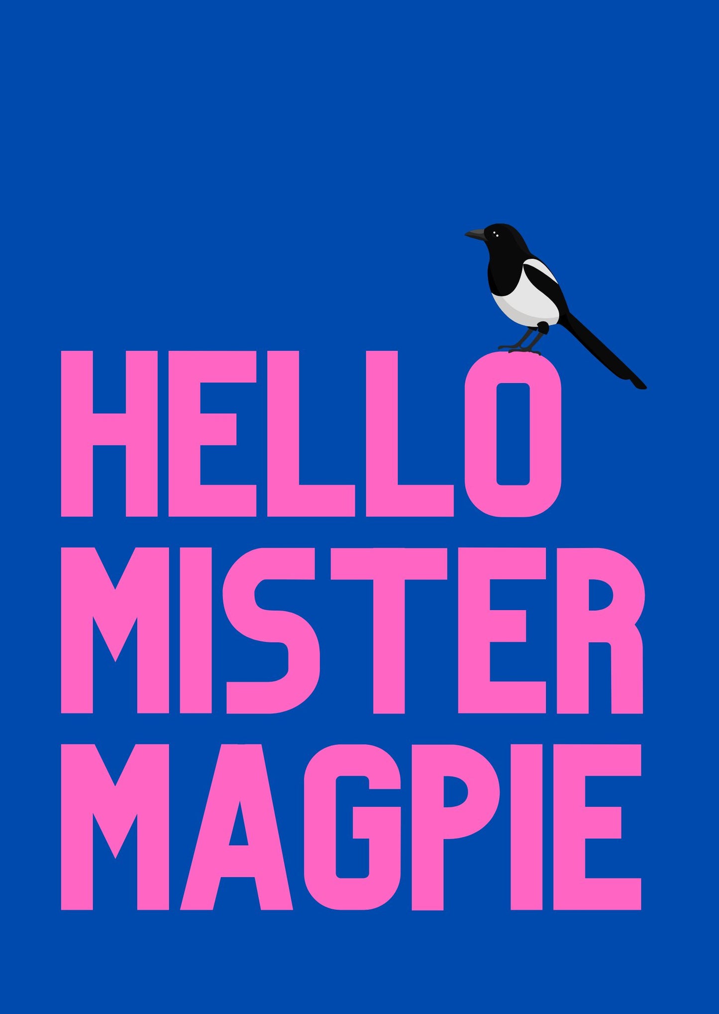 Hello Mister Magpie wall art print