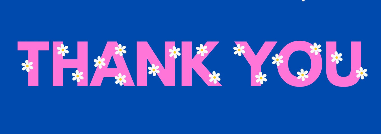 Thank You daisy print