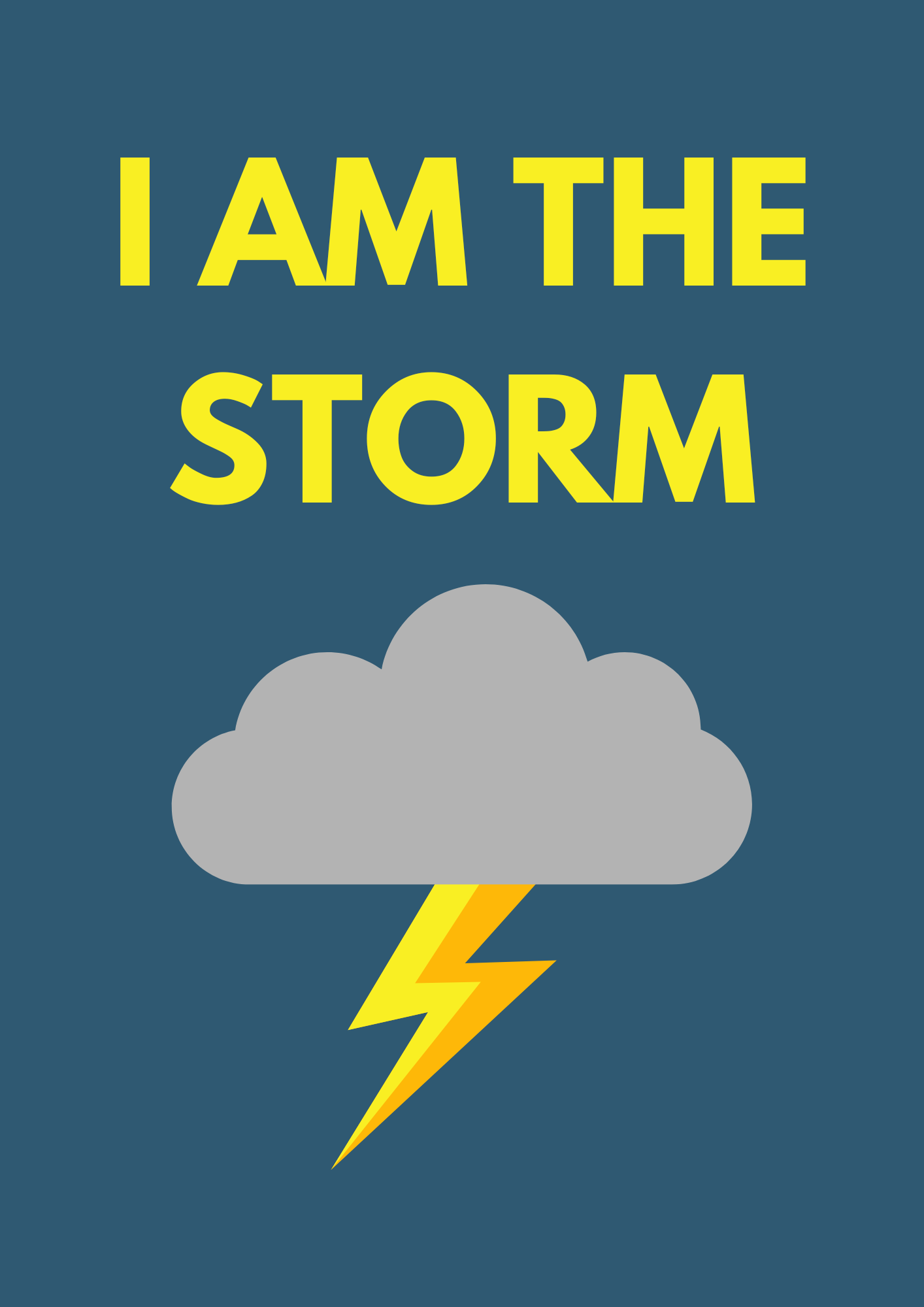 I am the Storm kids wall art print