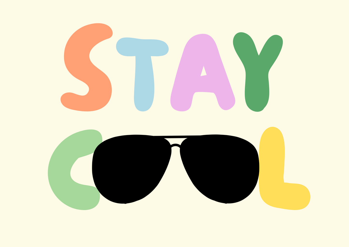 Stay cool (aviators) wall art print