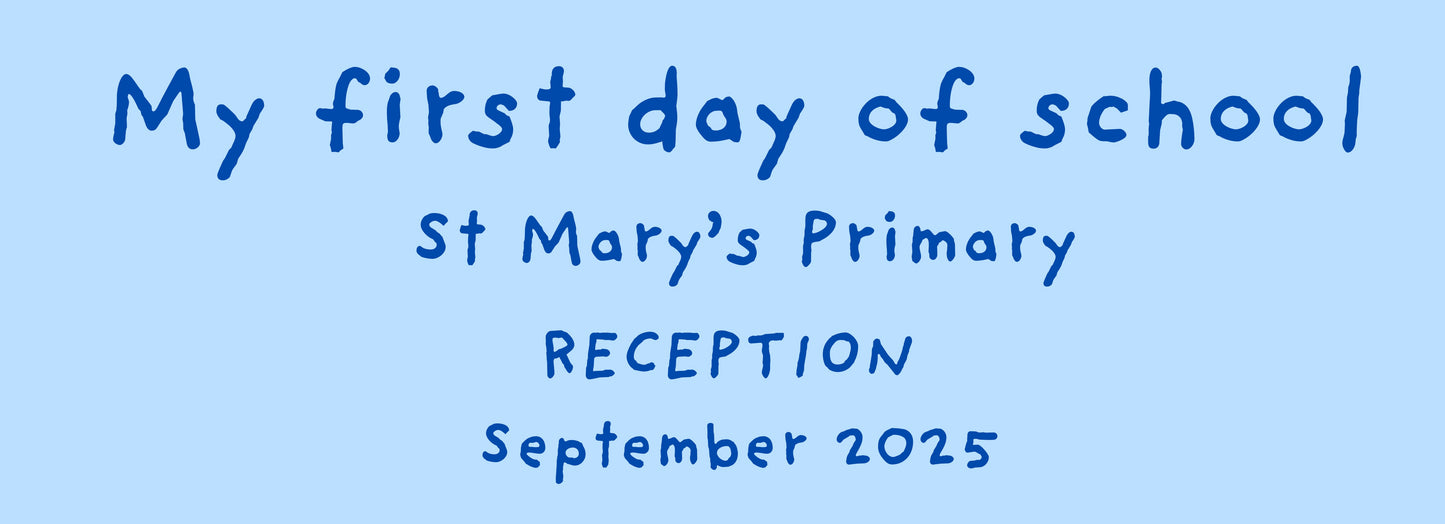 First day of school sign