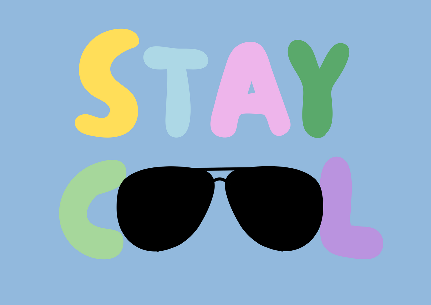 Stay cool (aviators) wall art print
