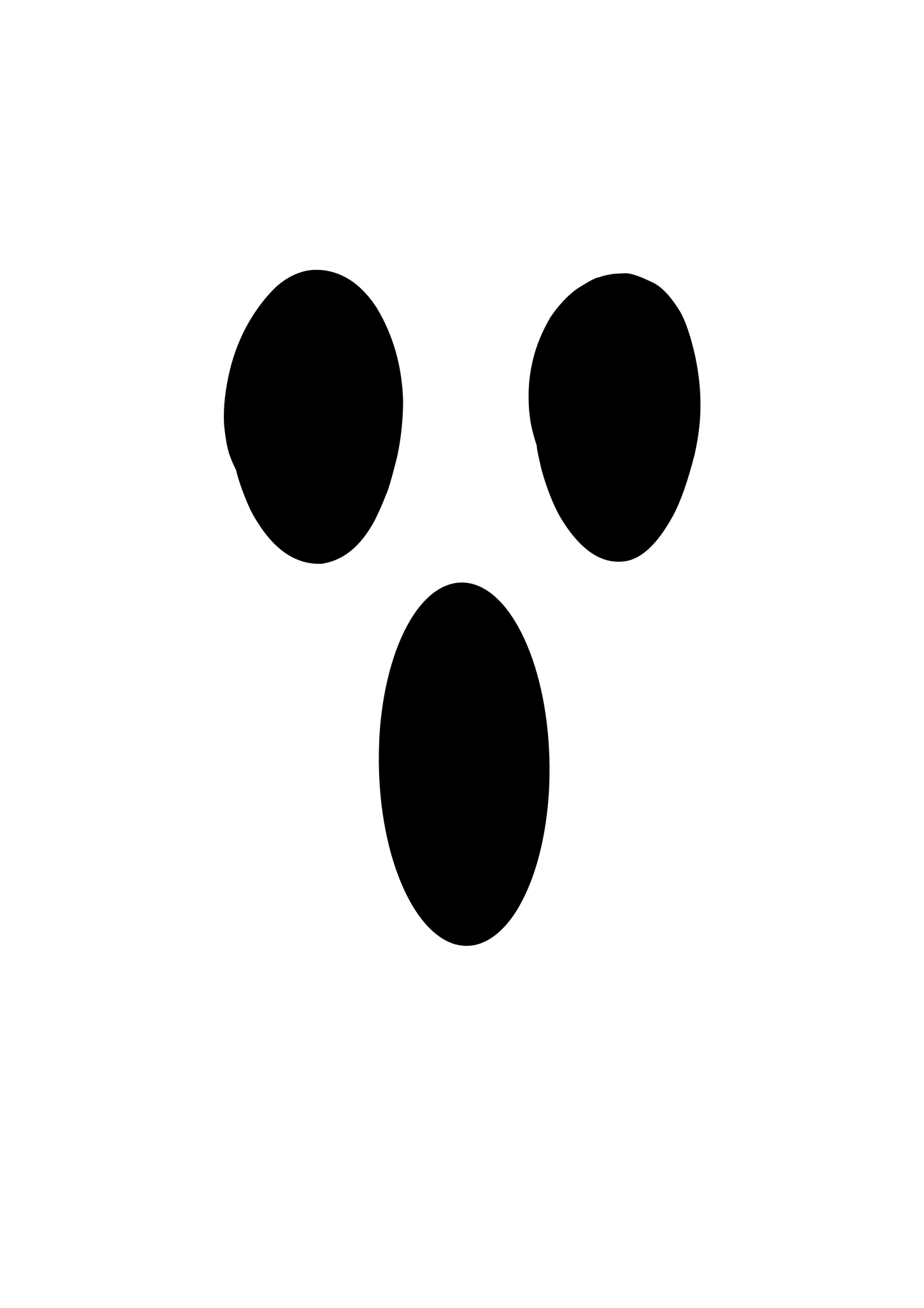 Glow in the dark spooky ghost