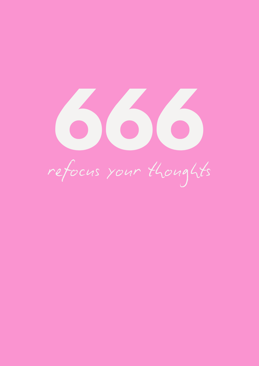 666 Angel Time Wall Art Print | Refocus your thoughts