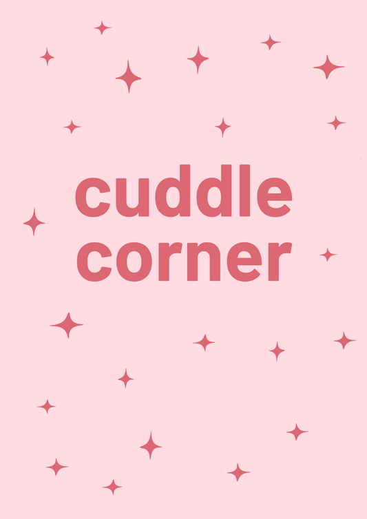 Cuddle corner wall art print