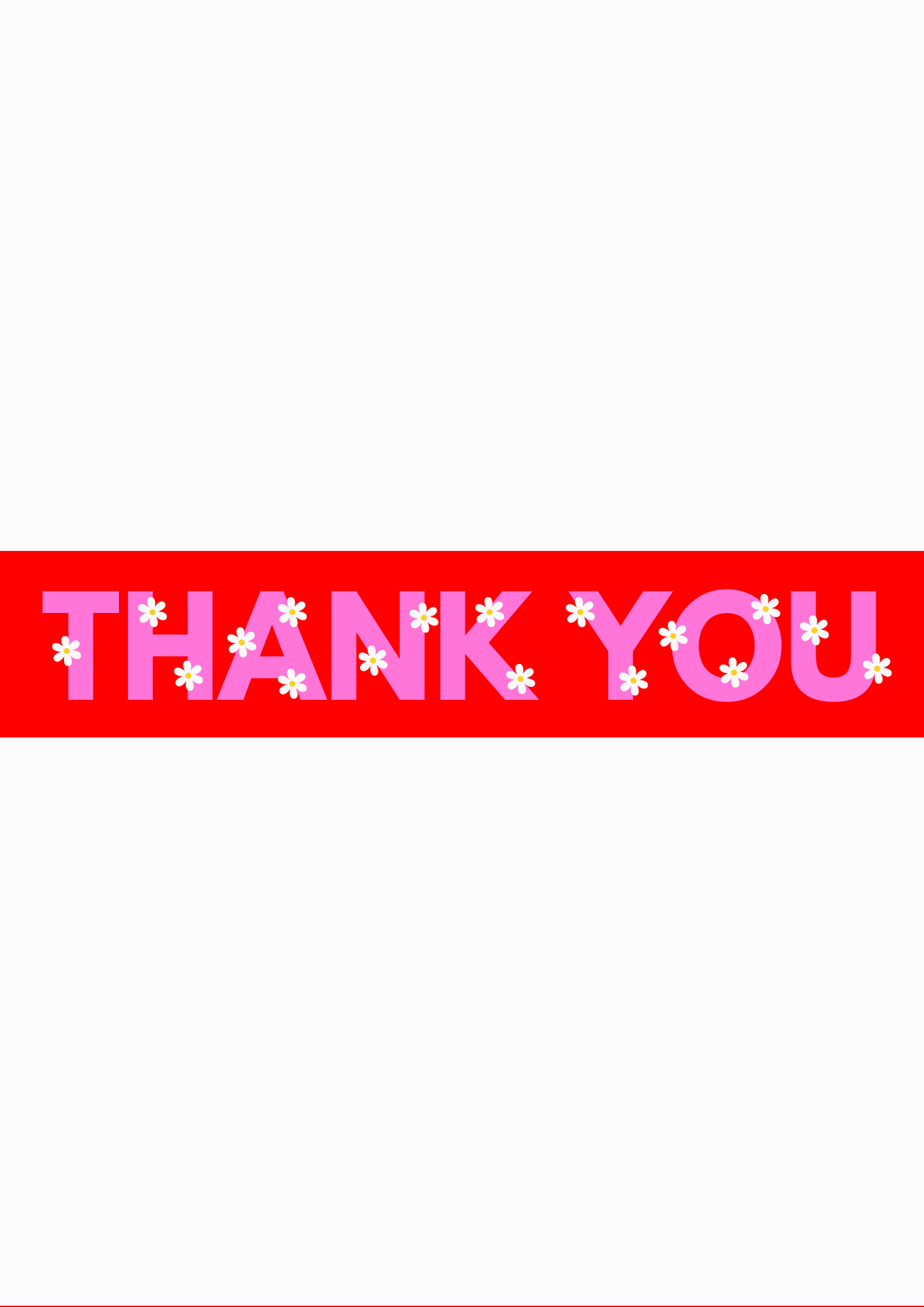 Thank You daisy print