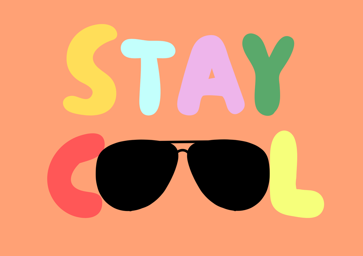 Stay cool (aviators) wall art print