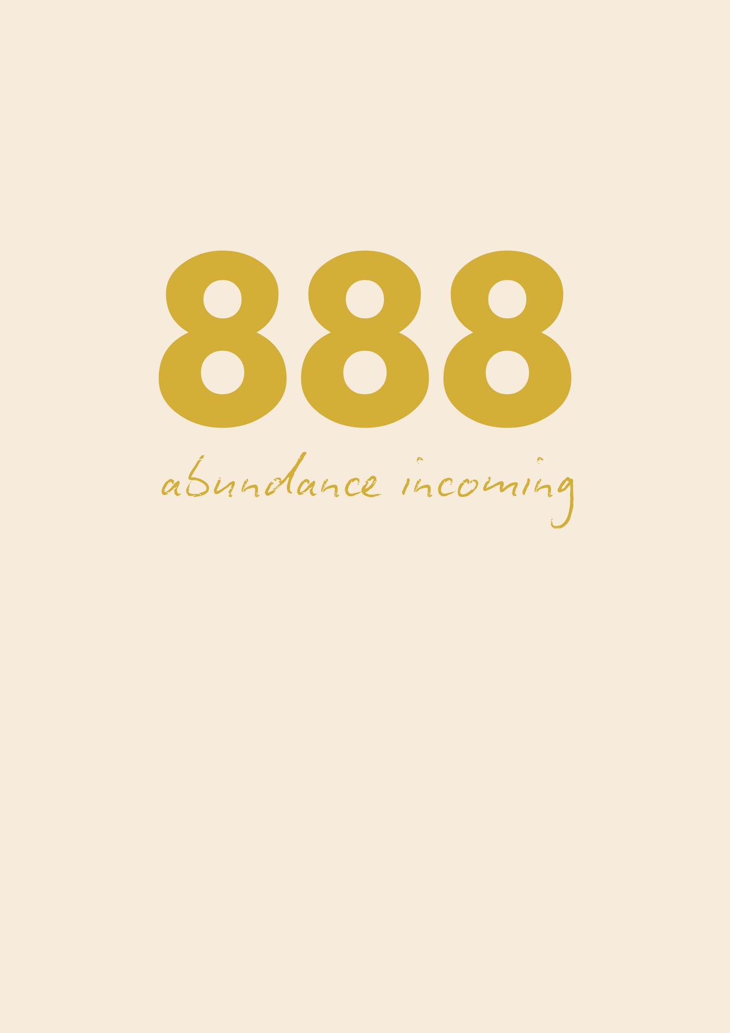 888 Angel Time Wall Art Print | Abundance incoming