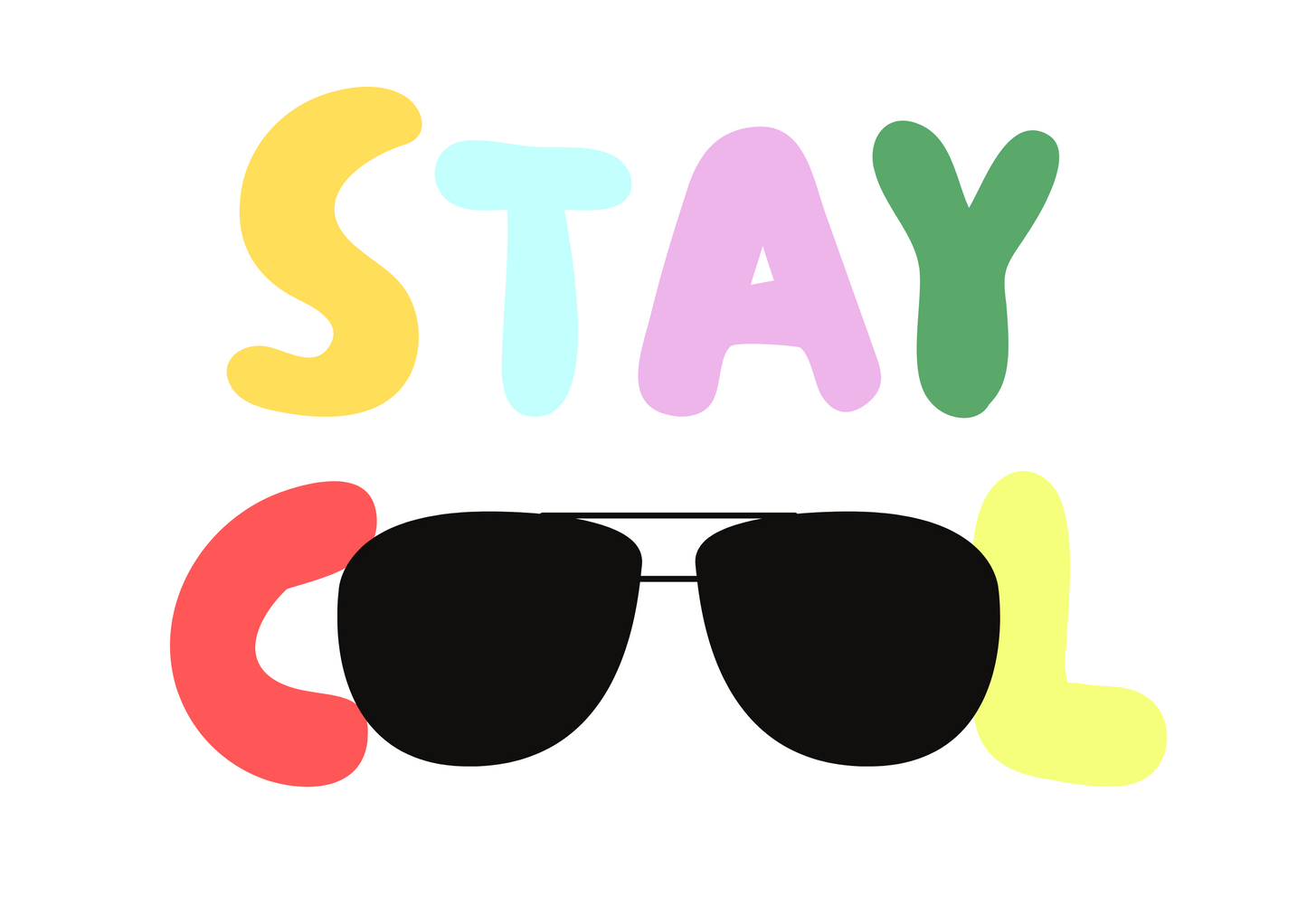 Stay cool (aviators) wall art print