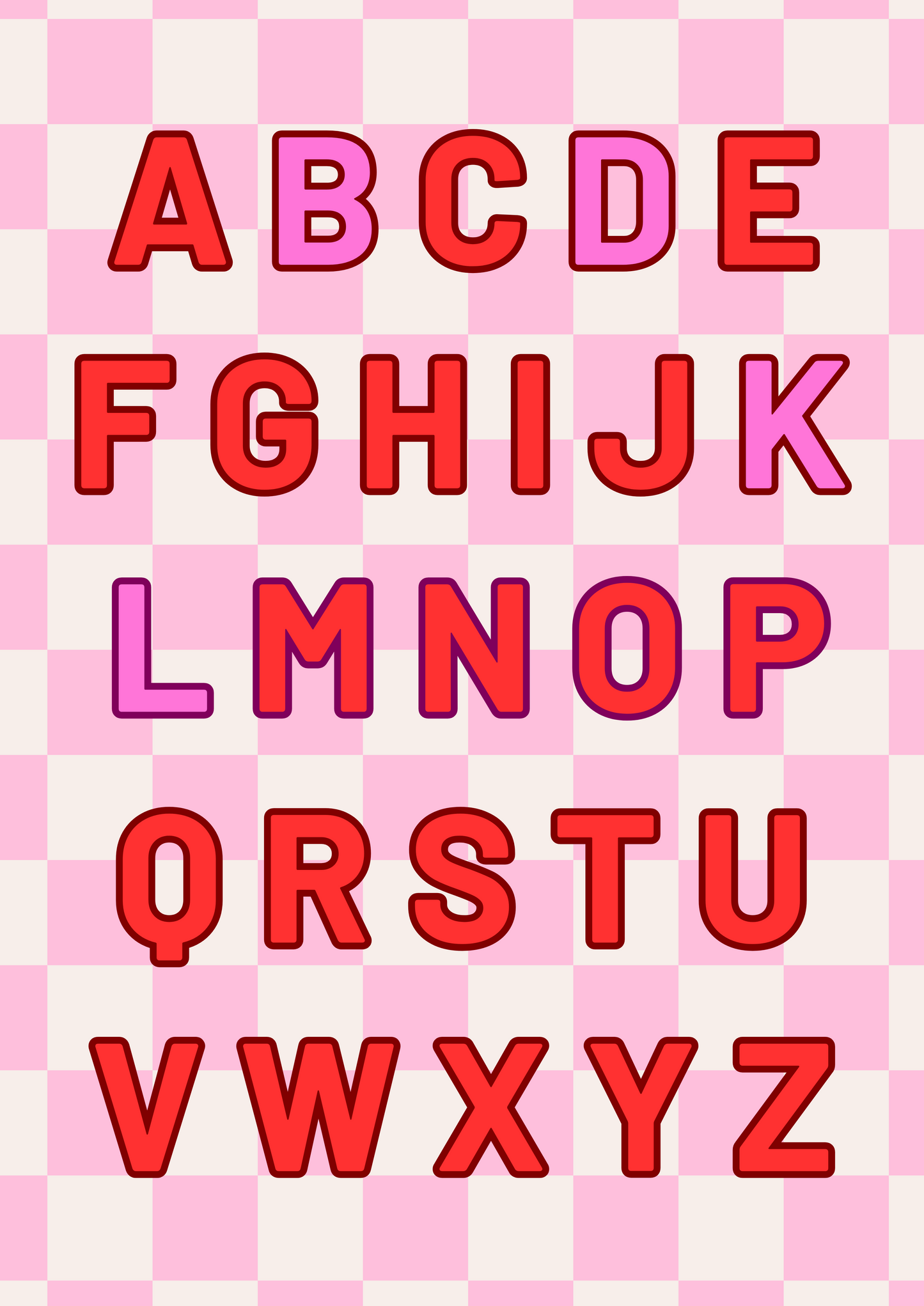 Personalised Family Alphabet