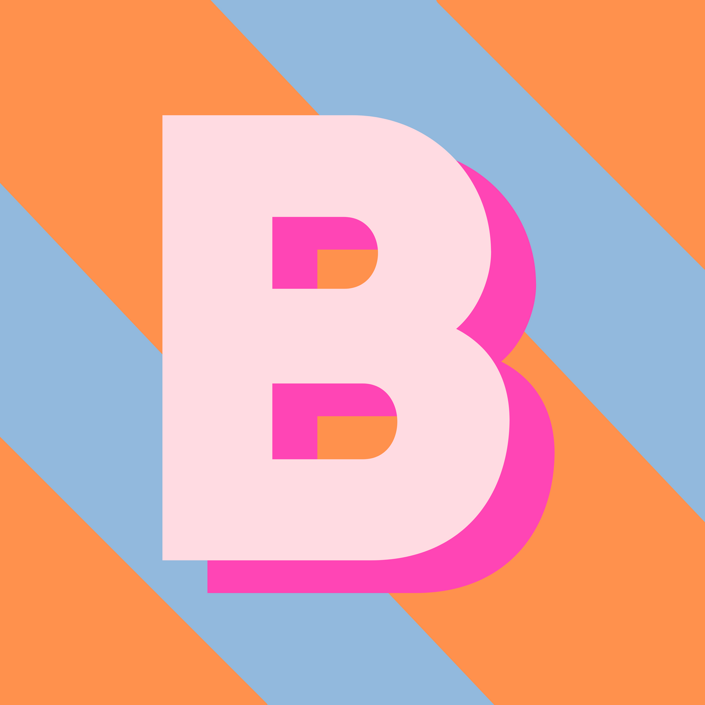 Personalised square letter prints