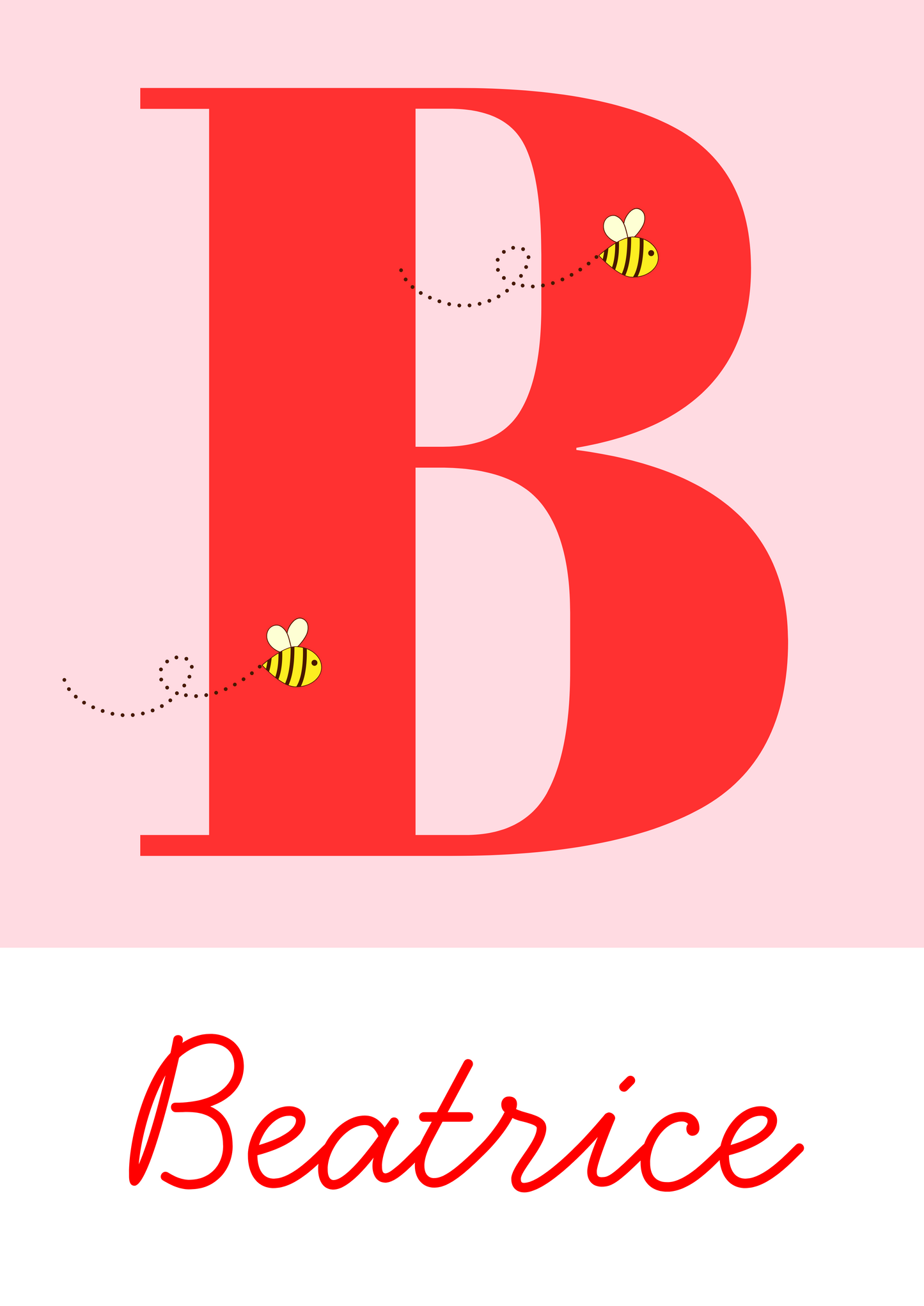 Personalised letter prints