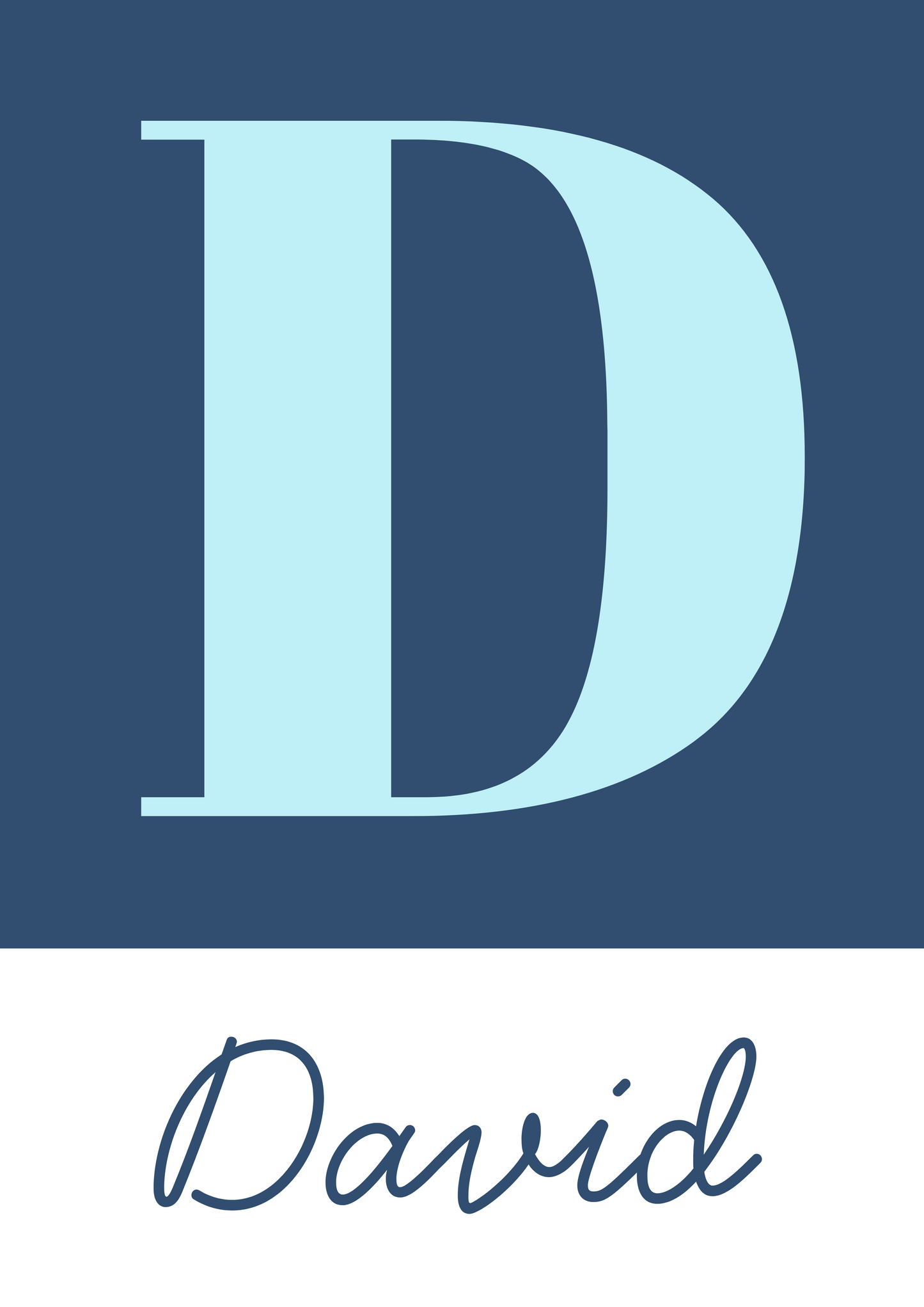 Personalised letter prints