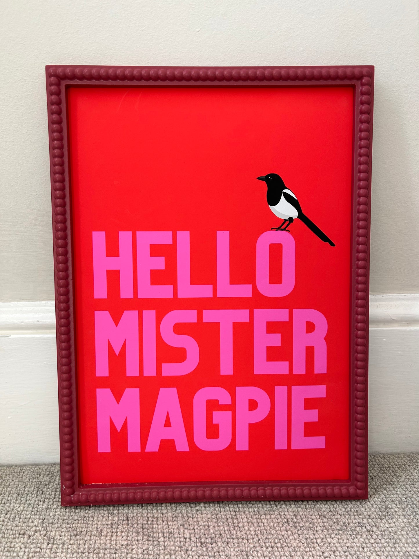 Hello Mister Magpie wall art print