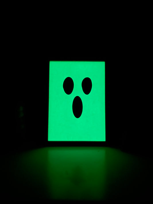 Glow in the dark spooky ghost
