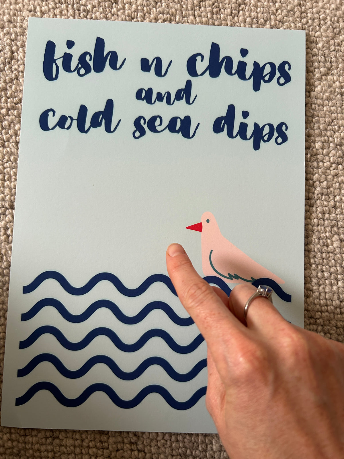 Fish n chips and cold sea dips wall art print SSF
