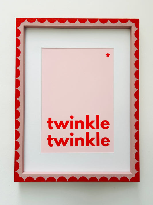 Customisable scalloped hand painted frame