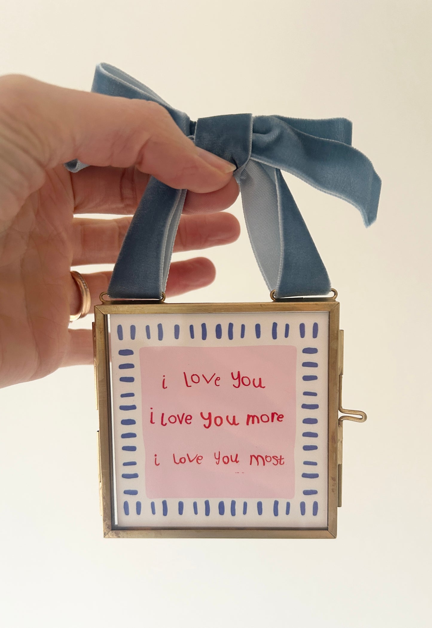 I love you, I love you more, I love you most - wall art print