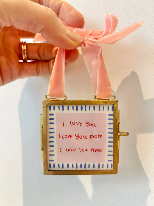 I love you, I love you more, I love you most - wall art print