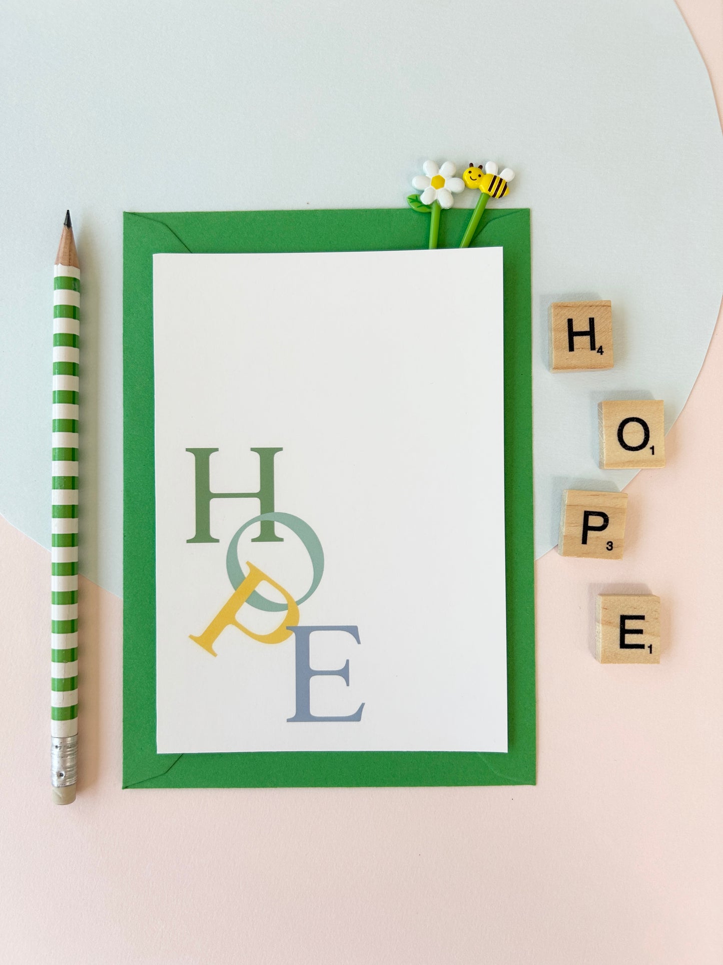 "Hope" greetings card