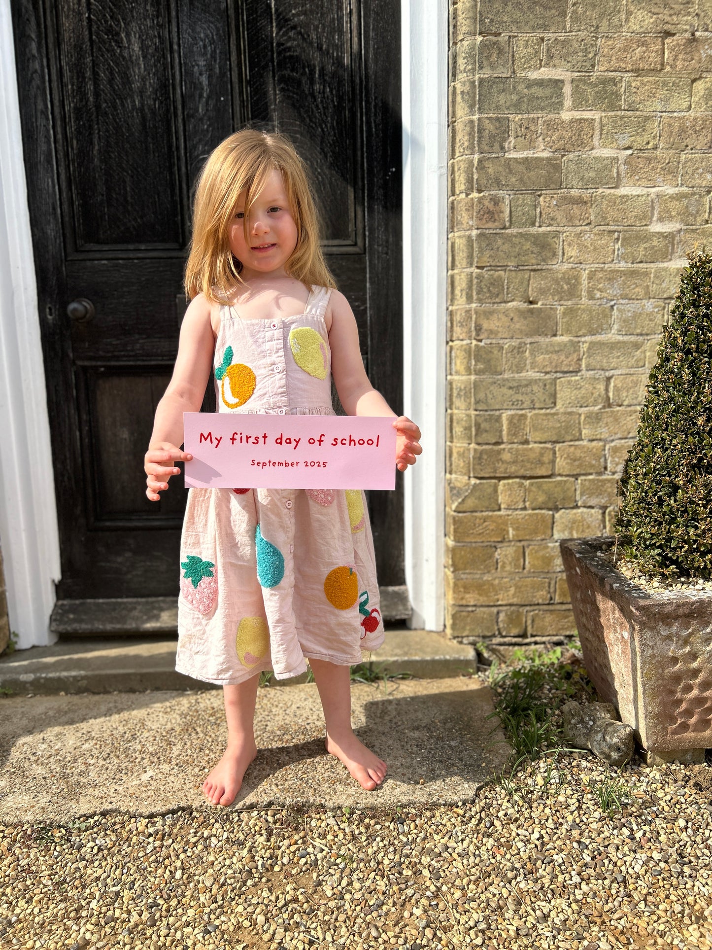First day of school sign
