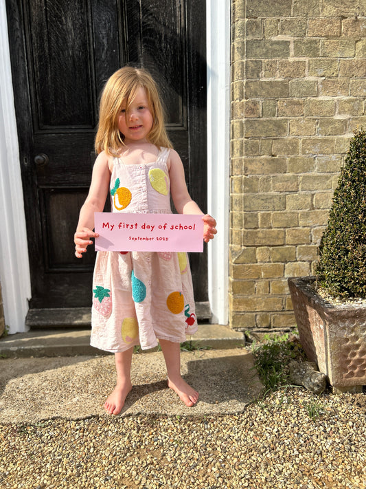 First day of school sign
