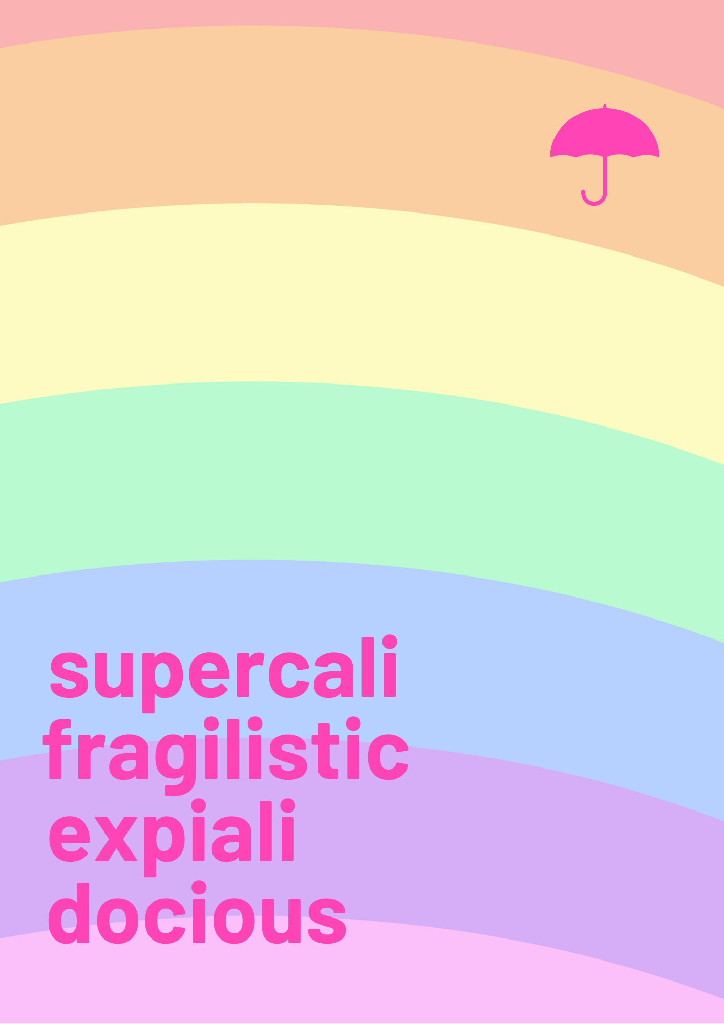 Supercalifragilisticexpialidocious wall art print