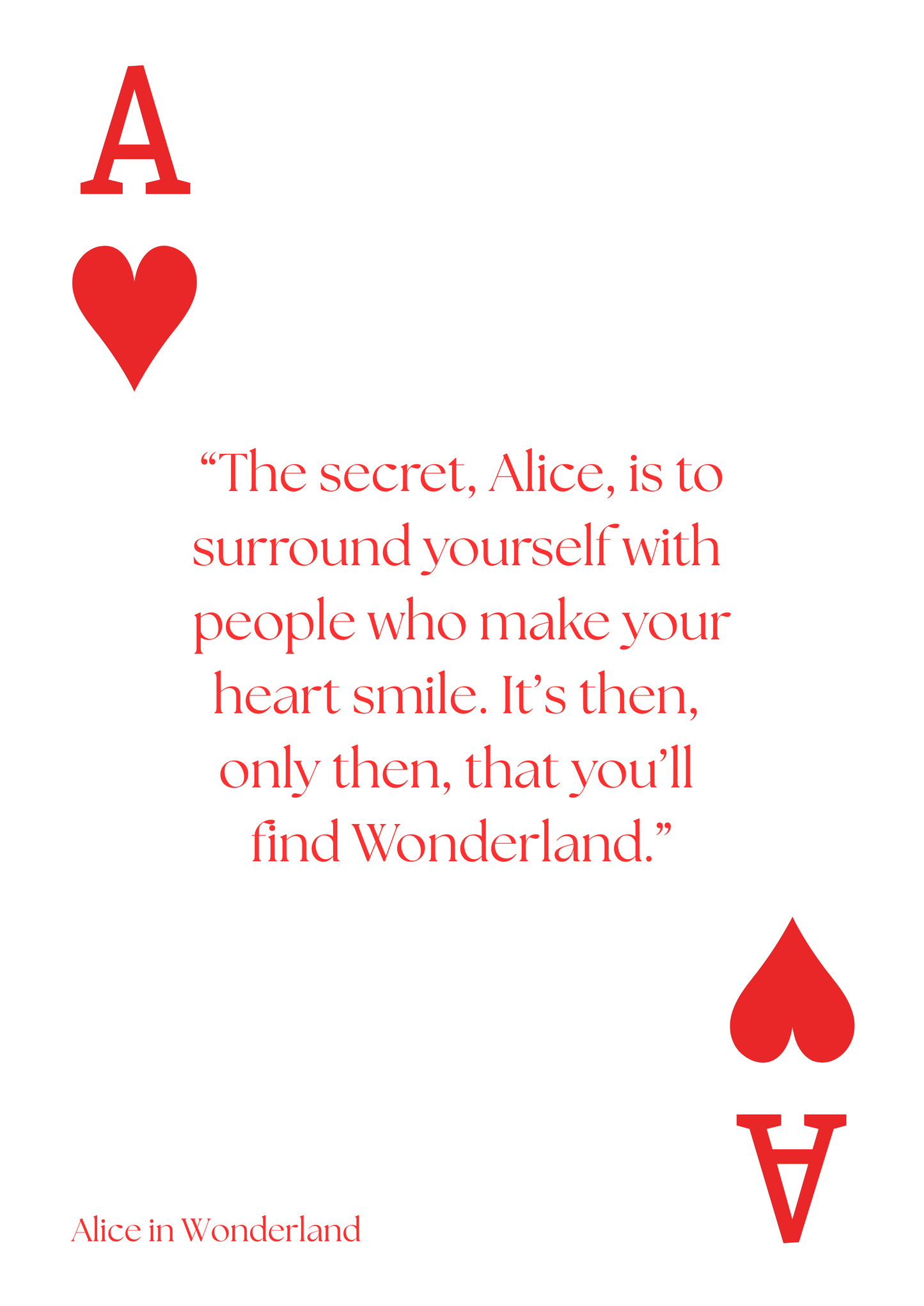 Alice in Wonderland print