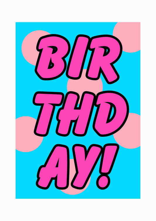 Happy Birthday A6 card