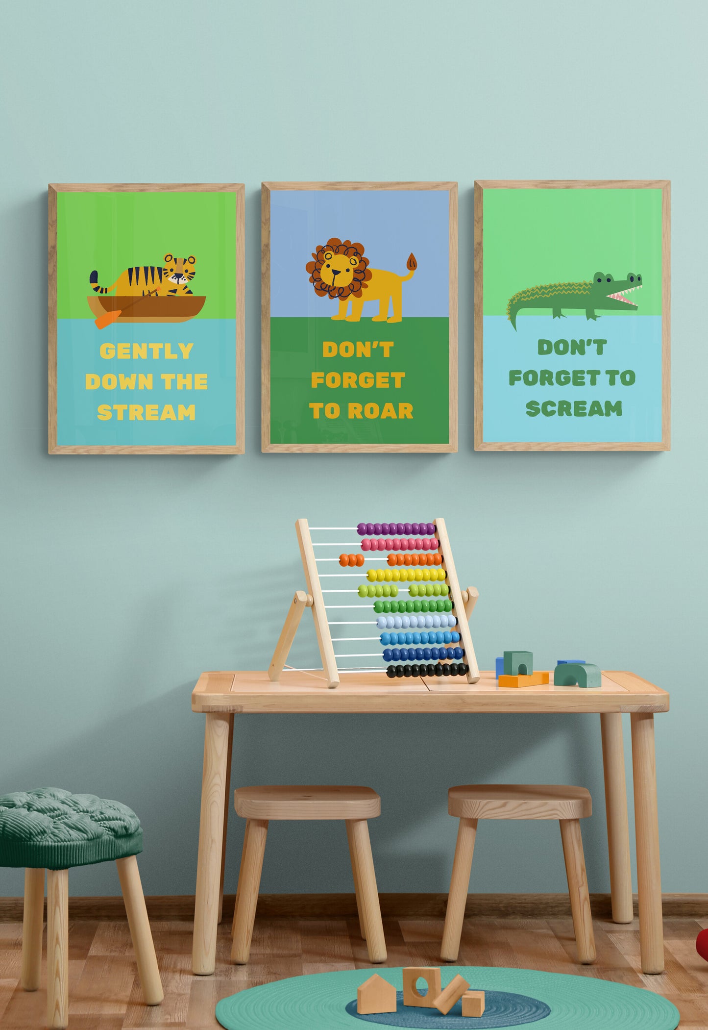 Row row row your boat wall art print collection