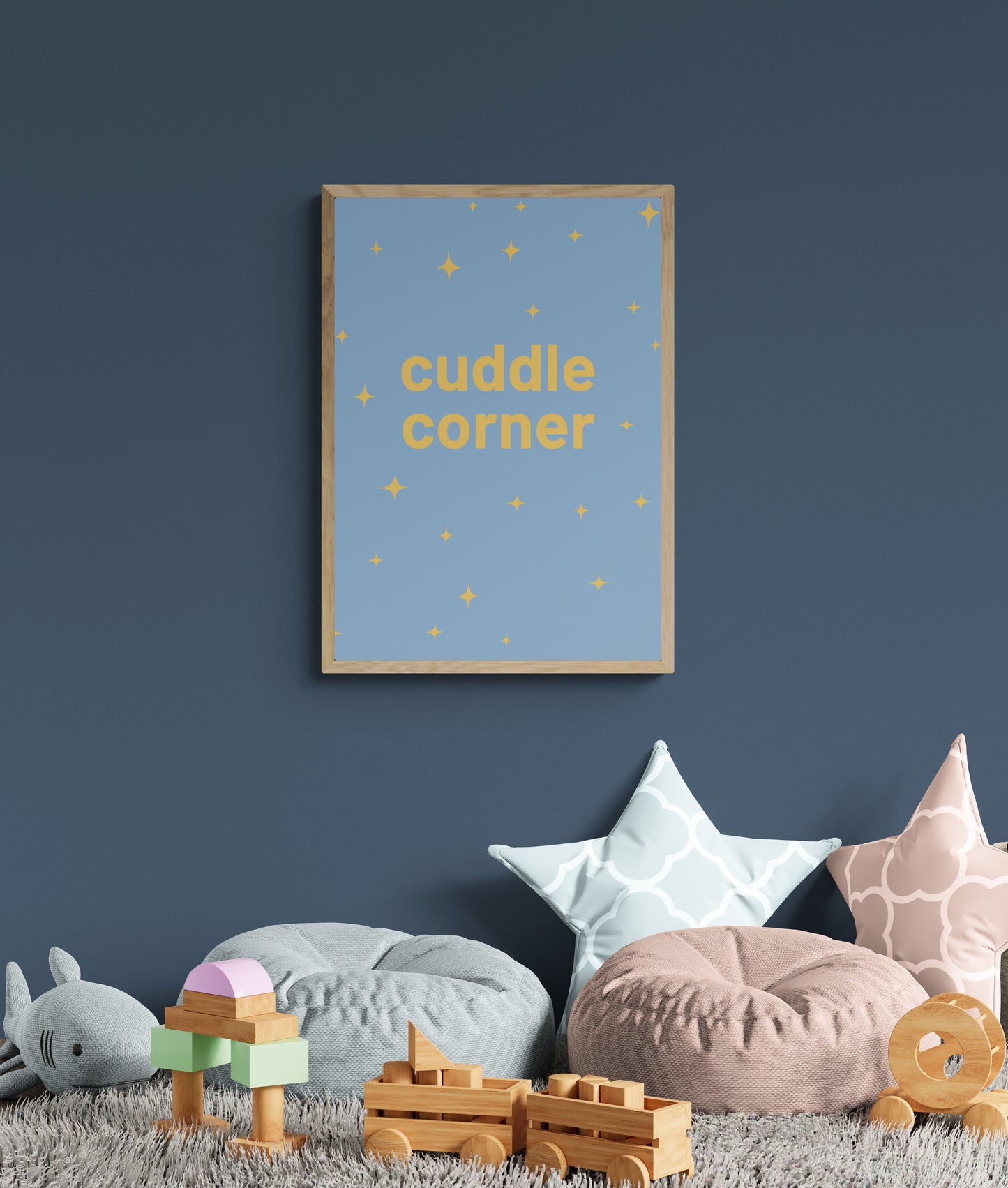 Cuddle corner wall art print