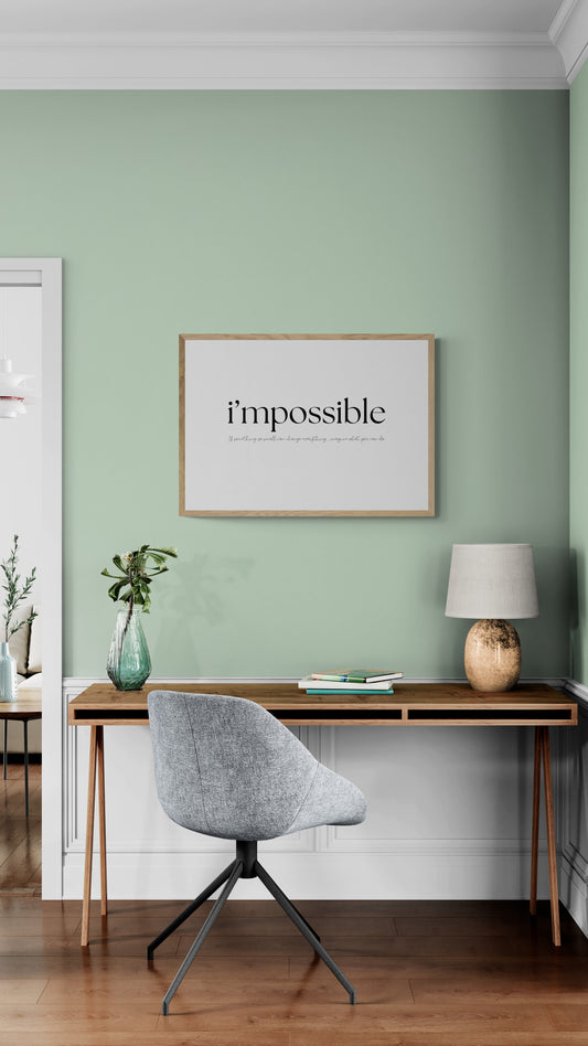 i'mpossible wall art print