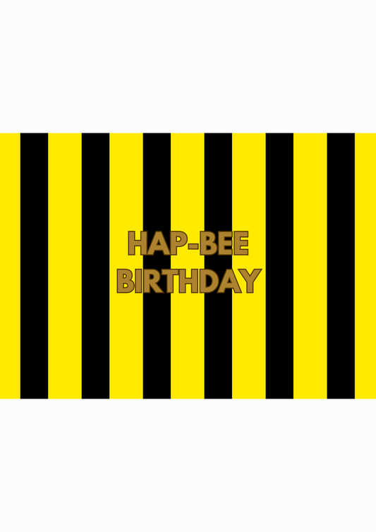 Hap-Bee Birthday card