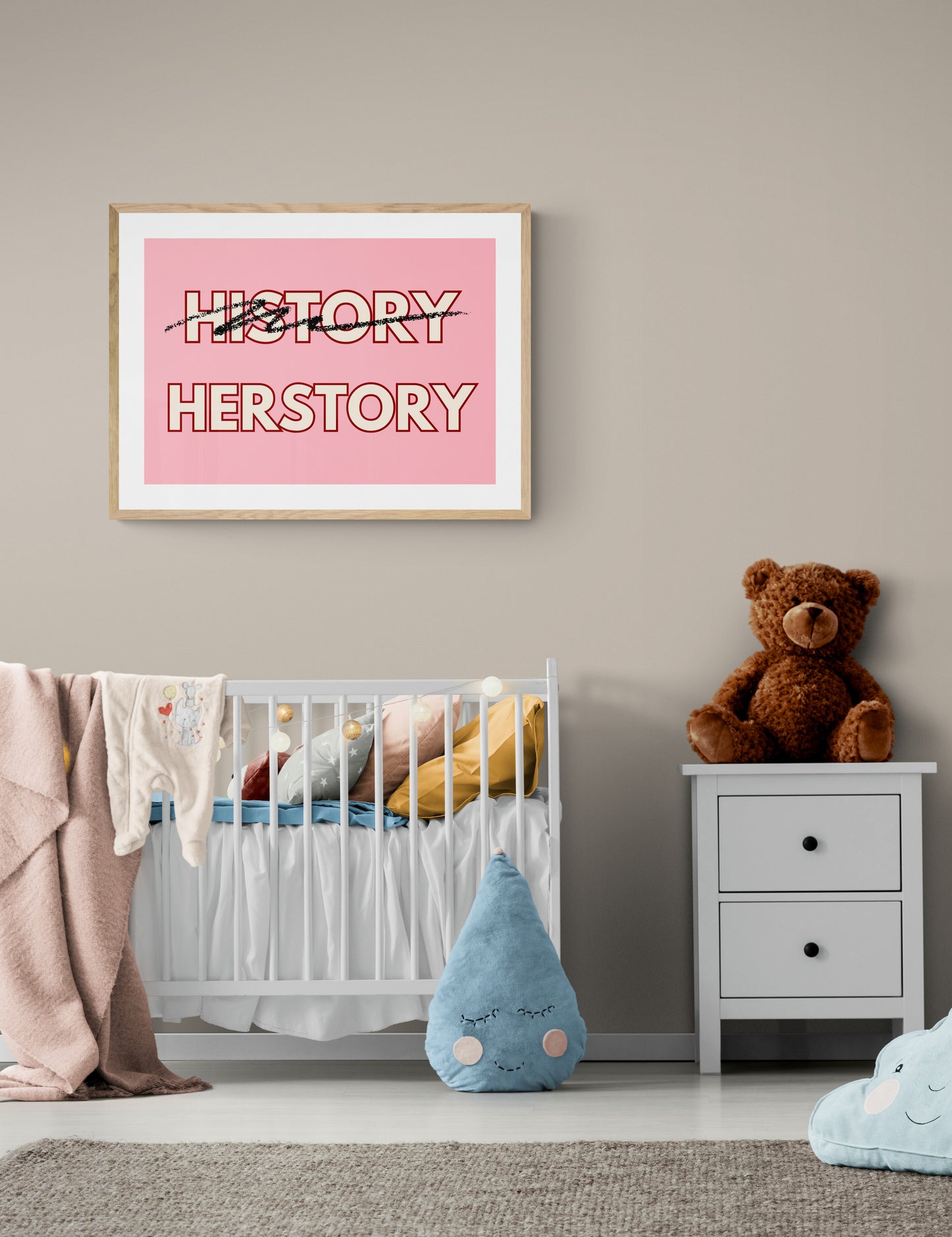 Herstory wall art print