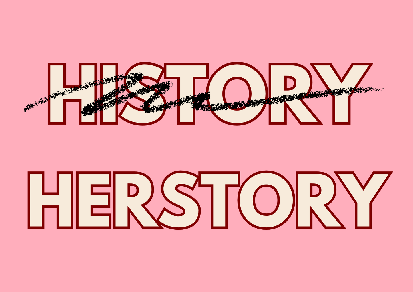Herstory wall art print