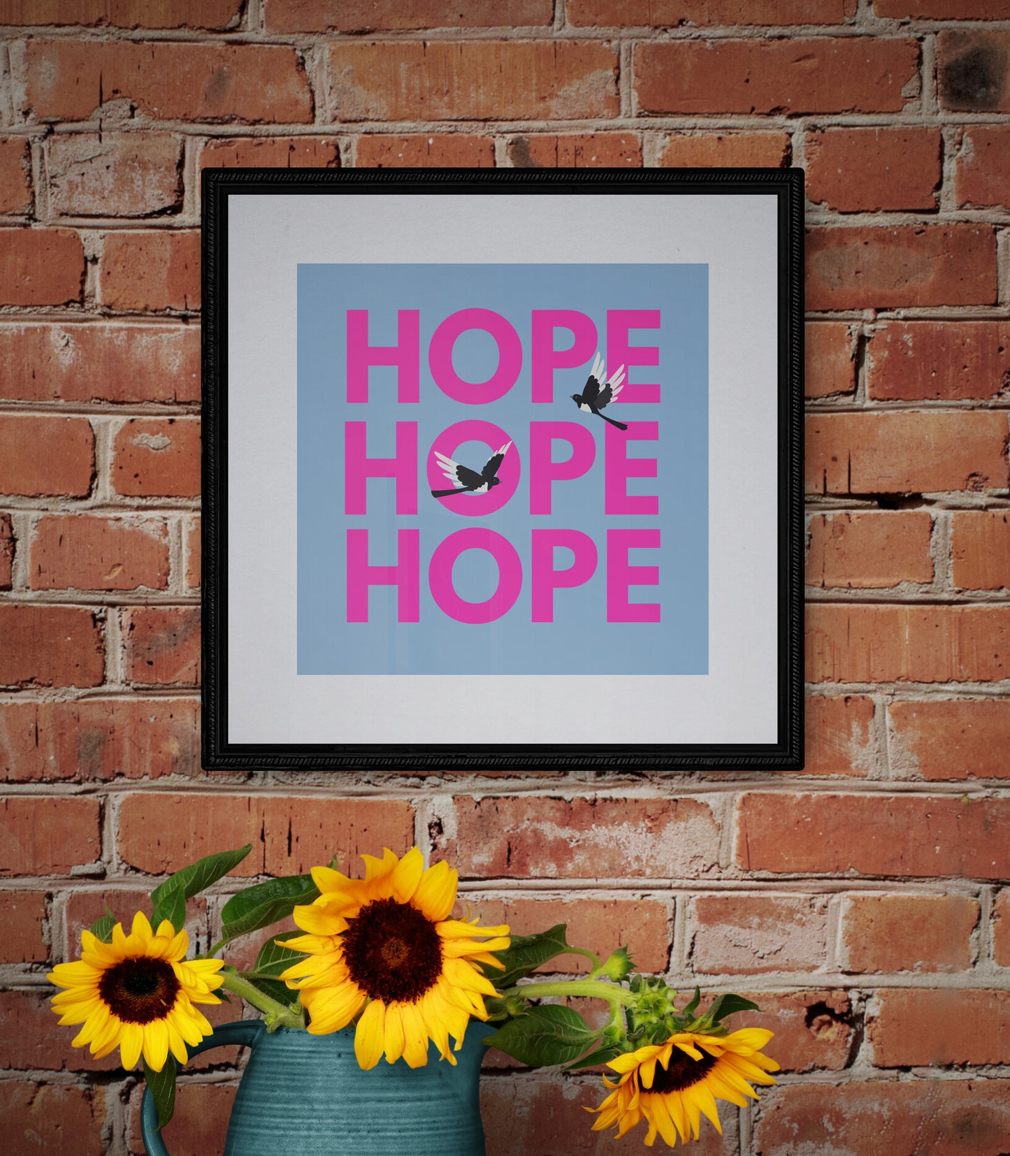 Triple Hope wall art print