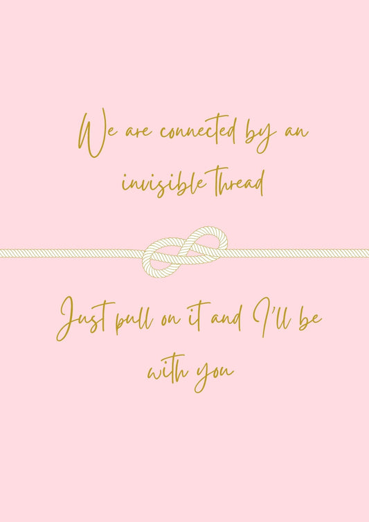 The Invisible thread wall art print
