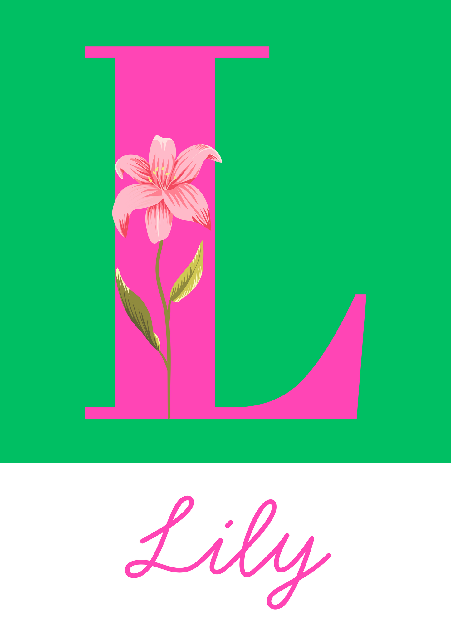 Personalised letter prints