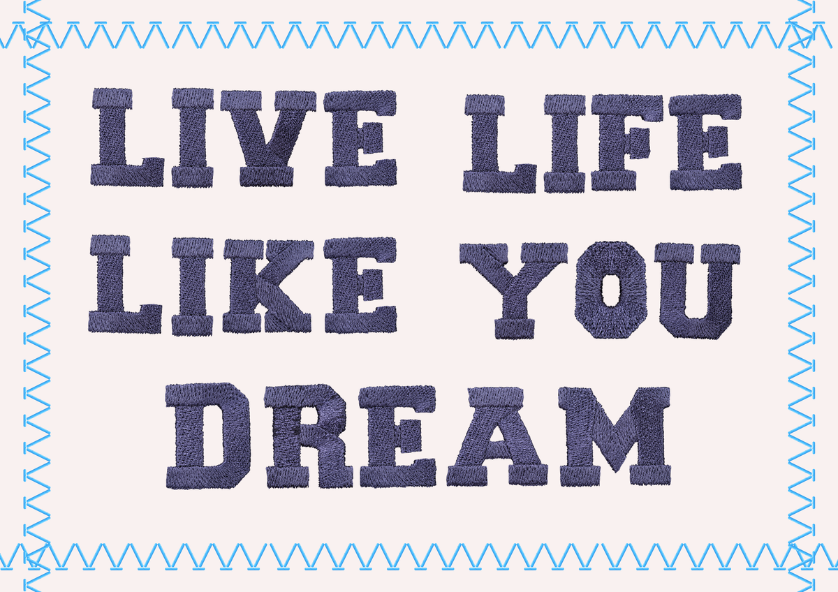 Live life like you dream wall art print