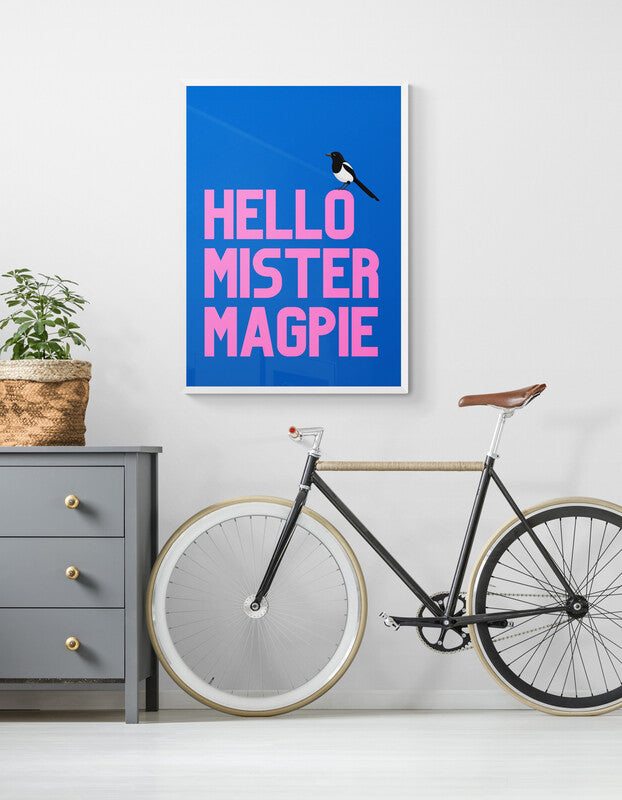 Hello Mister Magpie wall art print
