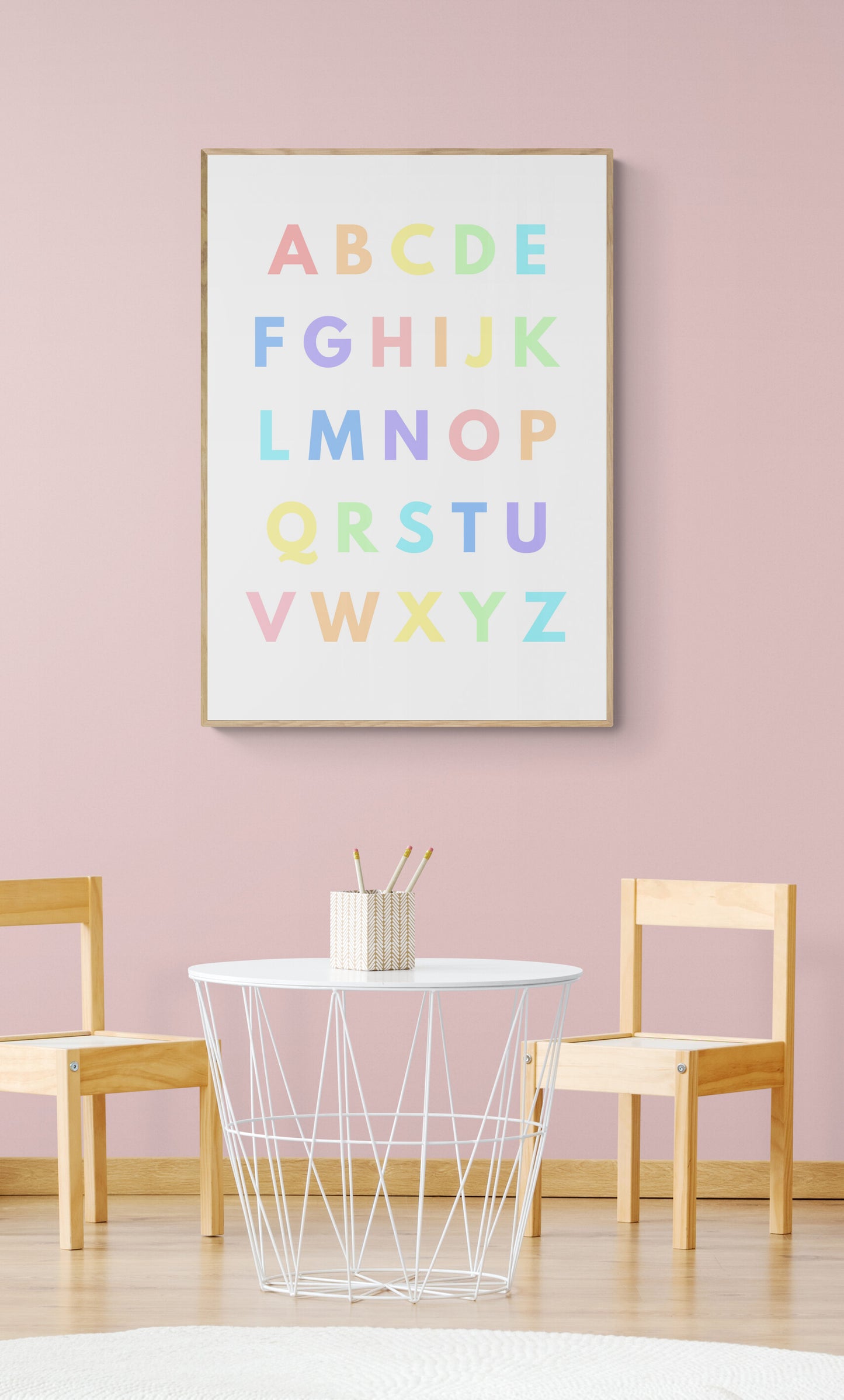 Bright and Bold Alphabet Print – Fun, Educational Wall Art for Kids