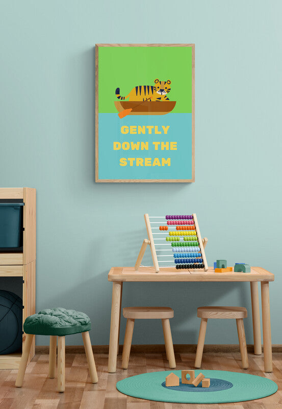 Row row row your boat wall art print collection