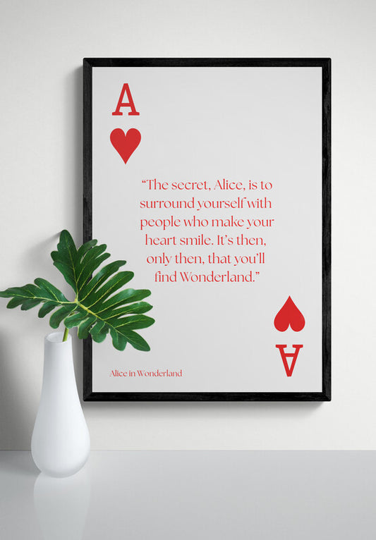 Alice in Wonderland print