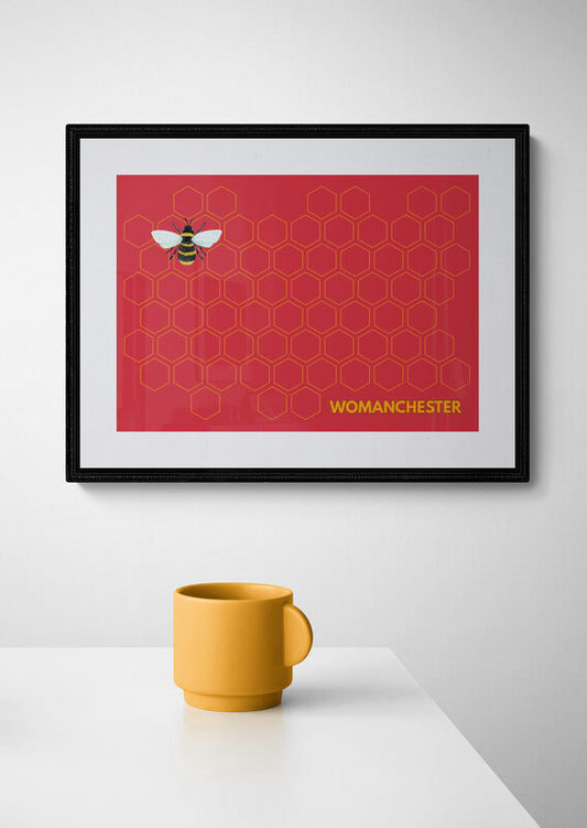 Womanchester wall art print | International Women's Day