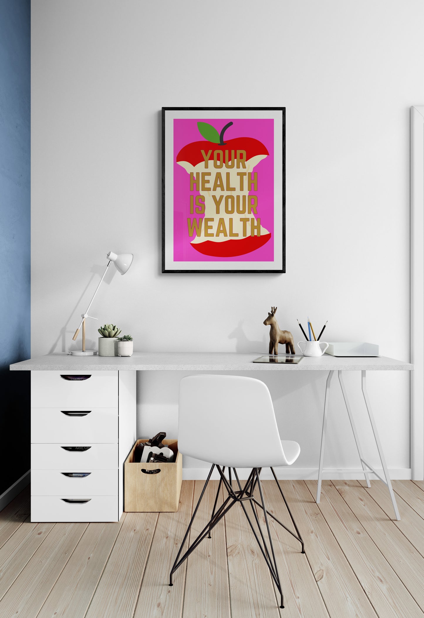 Your Health is your Wealth wall art print