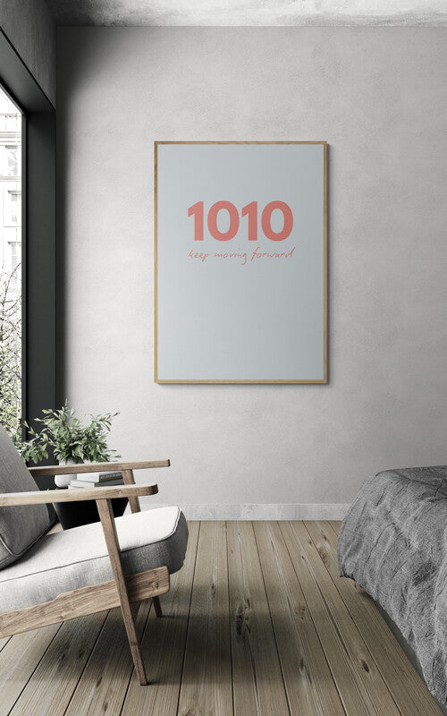 1010 Angel Time Wall Art Print | Keep moving forward